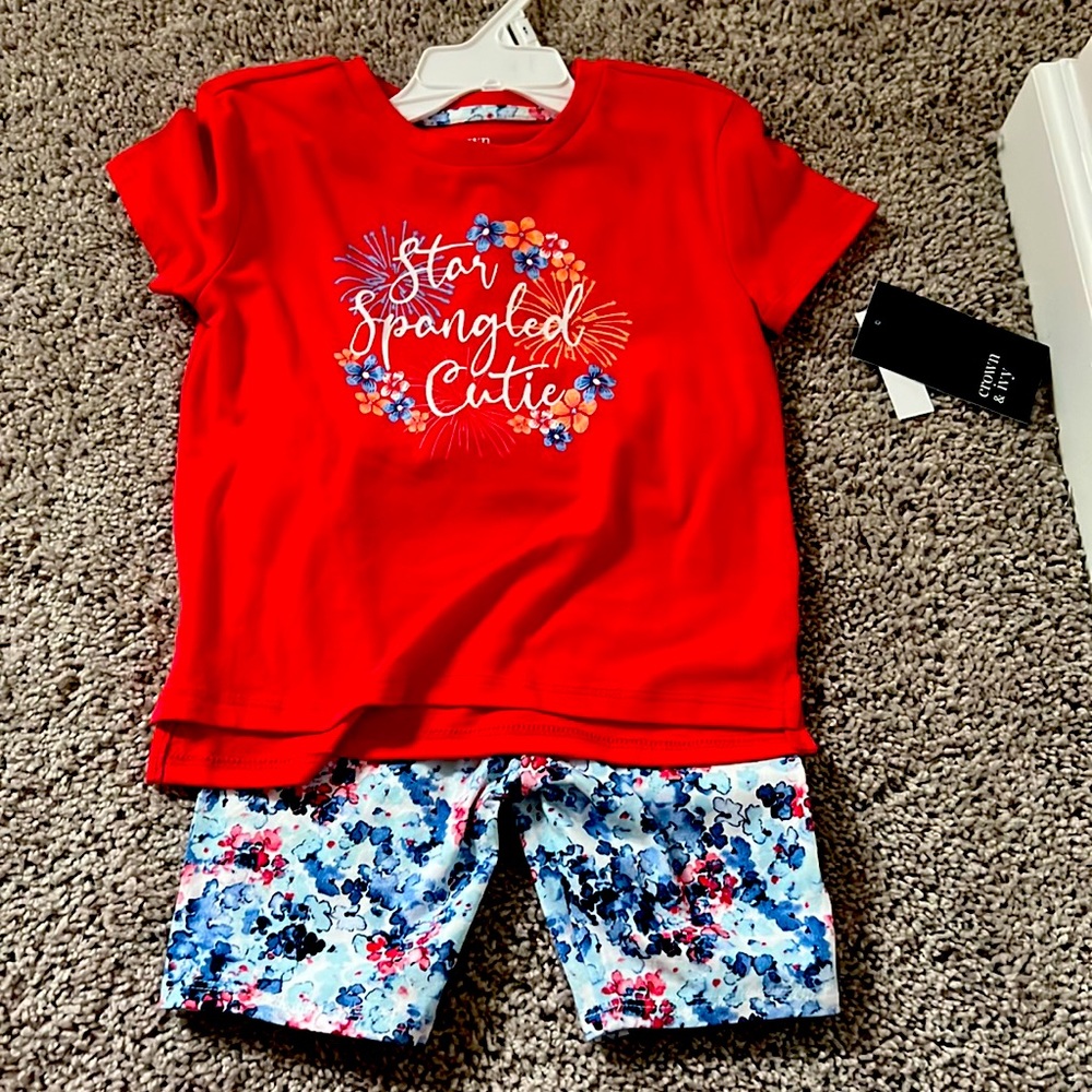 Crown & Ivy 2 pc set, 4T